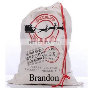 Wholesale Canvas Gift Bag Santa Sacks thumbnail-3