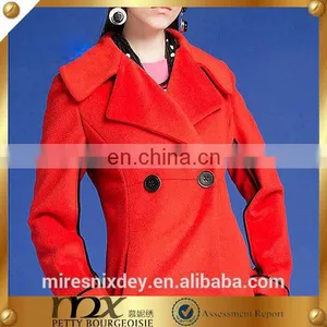 Western Suit Coat Double Breast Long Style Overcoat Woven Wool Fabric for Winter Overcoat thumbnail-1