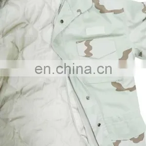 Wholesale Desert Camouflage Custom Bomber M65 Army Jacket for Winter for Men thumbnail-5