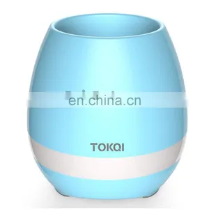 TOKQI K3 Waterproof Egg Intelligent Bluetooth Music Flower Pot Speaker With Touch Sensor Plant for Home Office thumbnail-2