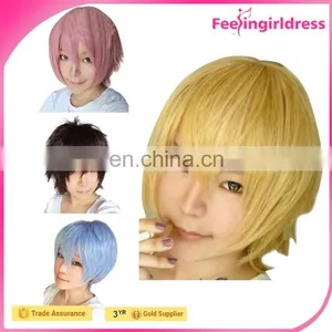 100 Human Long Straight Hair Japanese Hot Cosplay Wig thumbnail-4