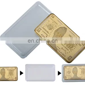 WR 24k Gold Plated Bar USA 5 Bill Dollar Souvenir Coins Fake Bars Quality Us Art Metal Coins for Collection Businesse Gift thumbnail-3