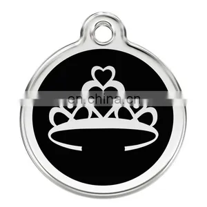 Gift Item Custom Round Dog Tag With Ring thumbnail-5