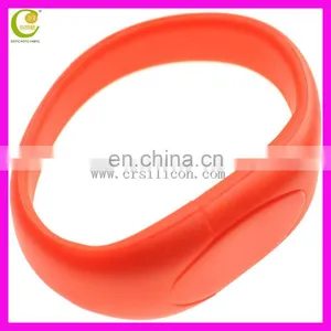 Promotion Gift Silicon Snap Band Wristband Pen Drive Usb Flash Drive With Custom Logo thumbnail-3