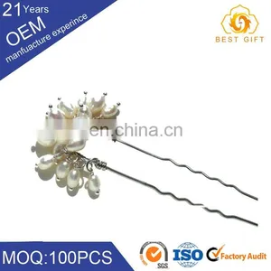 New Fashion Pearl Flower Hair Jewelry Crystal Rhinestone Wedding Prom Hair Pins thumbnail-1