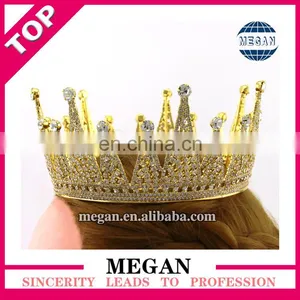 Hair Accessories Ladies Rhinestone Princess Crown Bridal Crystal Tiara Crown thumbnail-4