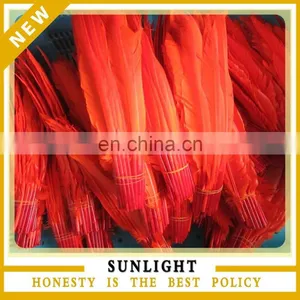 Wholesale Decorative Bleached Red Goose Feather thumbnail-1