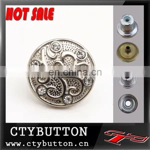 CTY-DP(104) Hot Sale Acrylic Stone Metal Button thumbnail-1