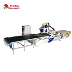 Double Heads Wood Door Drilling and Milling Cnc Router thumbnail-1