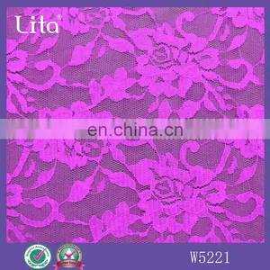 100% Nylon Floral Lace Fabric Clothing Material thumbnail-5