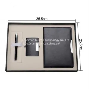 Business Gift Set With PU Leather Notebook Name Card Holder Ballpen,luxury Gift Set for Woman,mens Gift Set thumbnail-3