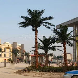 New Natural Design High Artificial Palm Tree With True Palm Tree Bark thumbnail-2