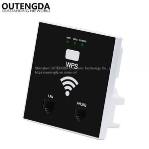 300Mbps in Wall WiFi Access Point Wireless Socket AP for Hotel WiFi Project Support AC Management RJ45 RJ11 WPS Encryption thumbnail-2