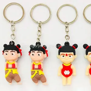 Plastic Key Ring Figure Miniature/3cm Tall Plastic Pvc Figure Key Chain thumbnail-5