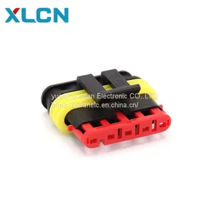 5 Pin Male Female Connector Tyco Amp Super Seal Waterproof Terminal Connector 282089-1 282107-1 thumbnail-1