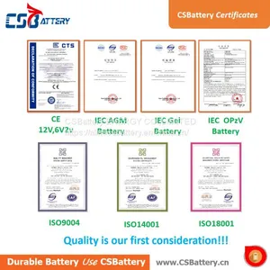 Csbattery 12V105ah Maintenance Free AGM Battery for Electric-Forklift-Truck/Engine/Telecom-Control-Equipments thumbnail-3