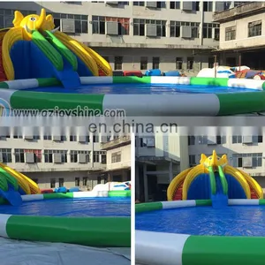 Human Size Water Roller Ball Pools Blow Up Orange Garden Inflatable Swimming Pool For Family thumbnail-6