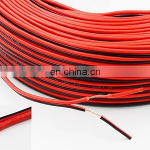 Twin Flat Wire Flexible White Black Red Color Speaker Cable thumbnail-7