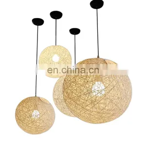 Горячие продажи. Современный подвесной люстра изrattan с хлопковым декором для дома. Источник: Чжуньшан thumbnail-6