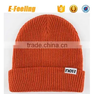 Wholesale Beanie Hat With Woven Label thumbnail-3