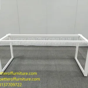 Office Desk Steel Frame Wooden Top Combination Office Workstation thumbnail-1