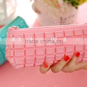 Chocolate Shape Custom Pencil Bag Fancy Zipper Lock Pencil Bag thumbnail-6