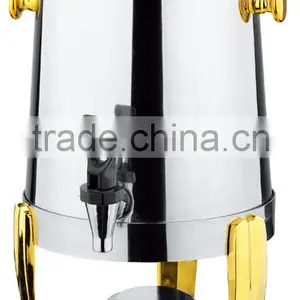 Good Quality Stainless Steel Coffee Urn for Hotel Buffet in Gold Color thumbnail-2