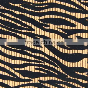 Stripe Flocked Upholstery Fabric for Sofa Car Seat thumbnail-1