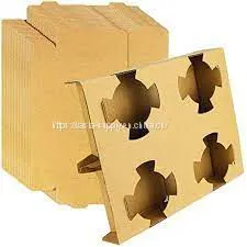 Cardboard 4 Drink Holder Coffee Milk Tea Cups Packaging Carrier Disposable Drink Carrier thumbnail-1