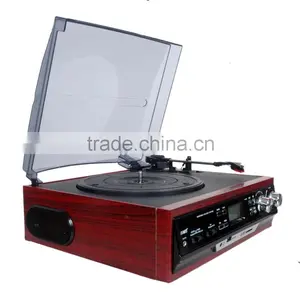 Hifi USB Turntable Player With Bluetooth and Vinyl Recordable Player thumbnail-3