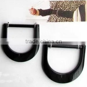 Fashion D Shape Solid Black Color Buckles thumbnail-1