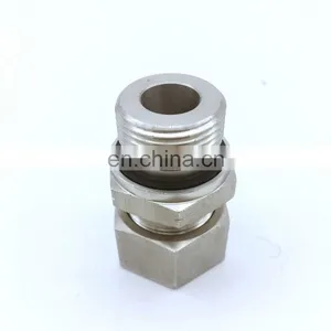 JIC 1/4 3/8 G1 Unf Thread Hydraulic Pipe Adapter Straight Threaded Male Stainless Steel Valve Adapter thumbnail-5
