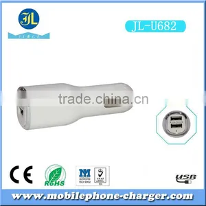 Solar Car Power AC Adapter Android Phone Charger Dual Nice Appearance Car Charger Usb thumbnail-1