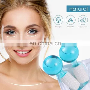 Amazon Hot Selling Wholesale Factory Wave Beauty Ball Glitter Cooling Facial Massager Pink Ice Globes For Face thumbnail-5