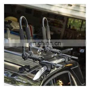 UICE Universal Folding Aluminum Alloys Soft Roof Rack Kayak Suv Kayak Roof Rack Pads thumbnail-4
