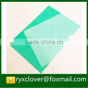 Office Stationery Transparent a4 Size L Shape PP Plastic File Folder thumbnail-3