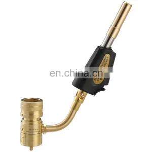 Single-Tip Self-ignition Mapp Gas Welding Hand Torch With Brass Tip Brass Made One Tube Flame Hand Torch thumbnail-1