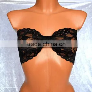Lace Top Bandeau Sexy Lingerie Set thumbnail-4