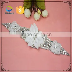 Boutique Beaded Applique Embroidered Beaded Stone Applique thumbnail-2