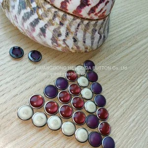 HLD Factory Custom Color BRASS 16L 18L Pearl Prong Snap Button for Garment thumbnail-1