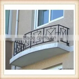 GYD-15B070 Simple Design Wrought Iron Balcony Handrail Fence thumbnail-5