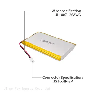 Factory Battery Price Supply 3.7V Lithium Polymer Battery UFX 1260100 10000mAh For Consumer Electronics Power Bank thumbnail-3