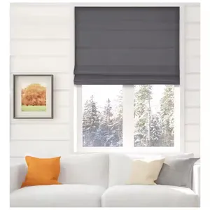 China Manufacturer Supplier Wholesale Hot Selling Lovely Romantic Blind Various Design Fashio Roman Curtain Fabric Curtains for The Living Room thumbnail-4