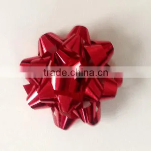 Iridescent Handmade Star Ribbon Bow, Artificial Plastic Ribbon Bow,Pull Ribbon Bow thumbnail-2