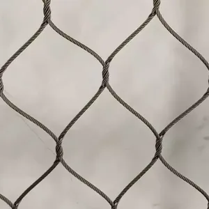 Stainless Steel Rope Mesh Compatible With Standard Mounting Hardware for Versatile Fencing Systems thumbnail-2