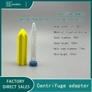 Centrifuge Adapter 50ml Sharp Bottom to 15ml/10ml/5ml/1.5ml Conversion Sleeve, Injection Molded Material thumbnail-5