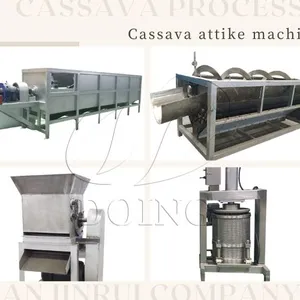 1-2TPH Cassava Garri Making Line Cassava Peeler Cassava Grater Cassava Processing Plant for Attieke and Garri Production thumbnail-2