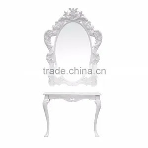 Beiqi Guangzhou 2016 Vintage Style Dressing Table Salon Unit Mirror Station for Sale thumbnail-2