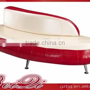 Beiqi 2016 Popular New Design Red Cafe Restaurant Lounge Sofa U Shape Waiting Chair in Guangzhou thumbnail-1