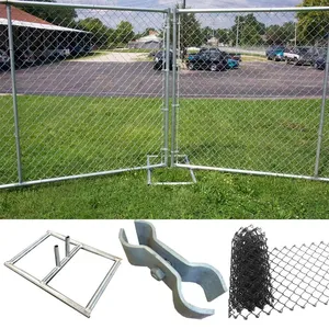 Chain Link Temporary Fence for Warehouse Security With 2.0m Panel Length thumbnail-3